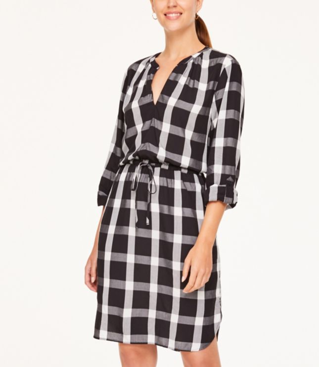 petite plaid dress