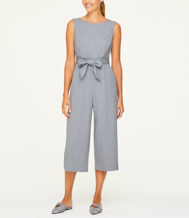 petite grey jumpsuit