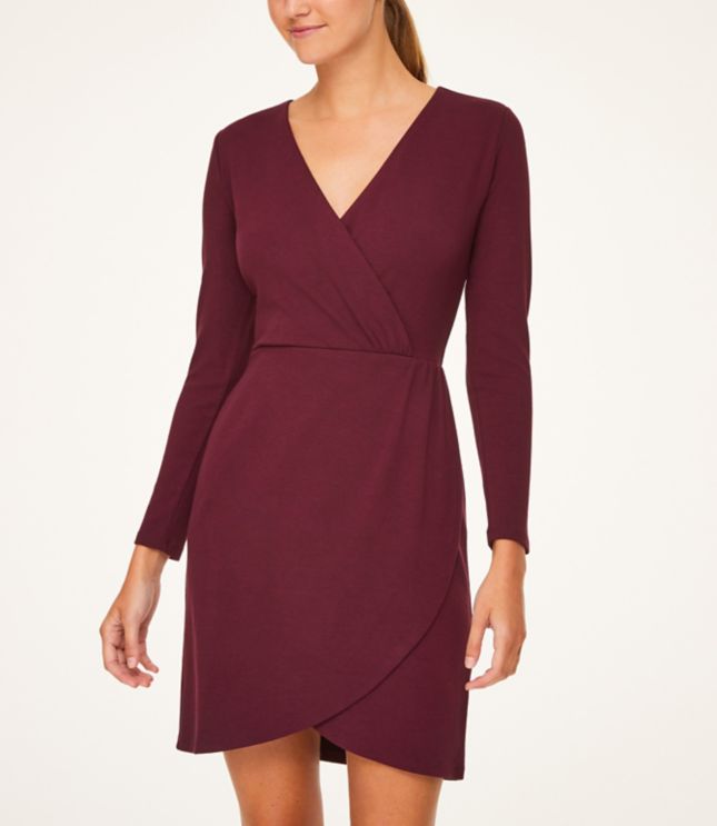 wrap dress knit