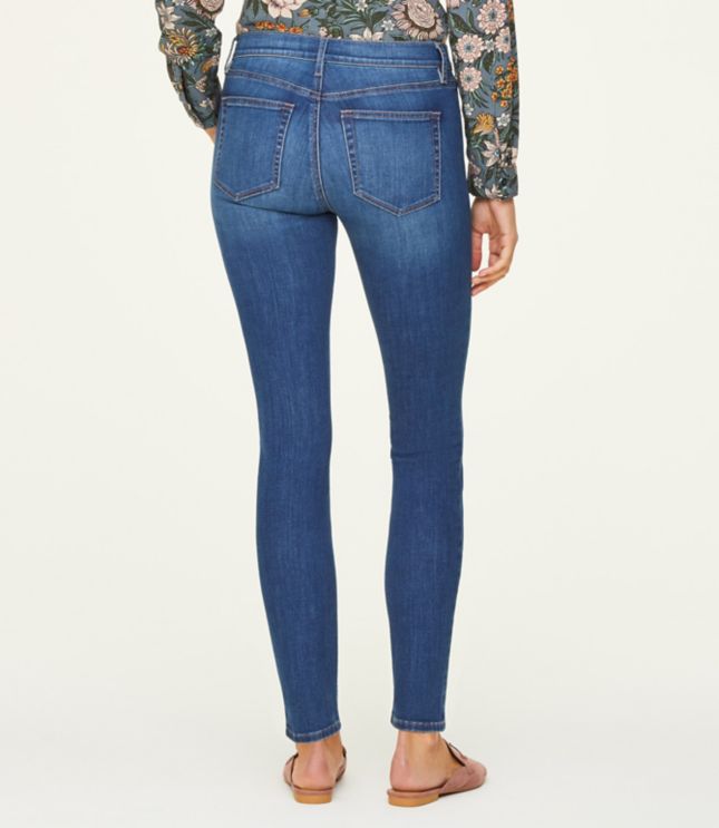 dark blue petite skinny jeans