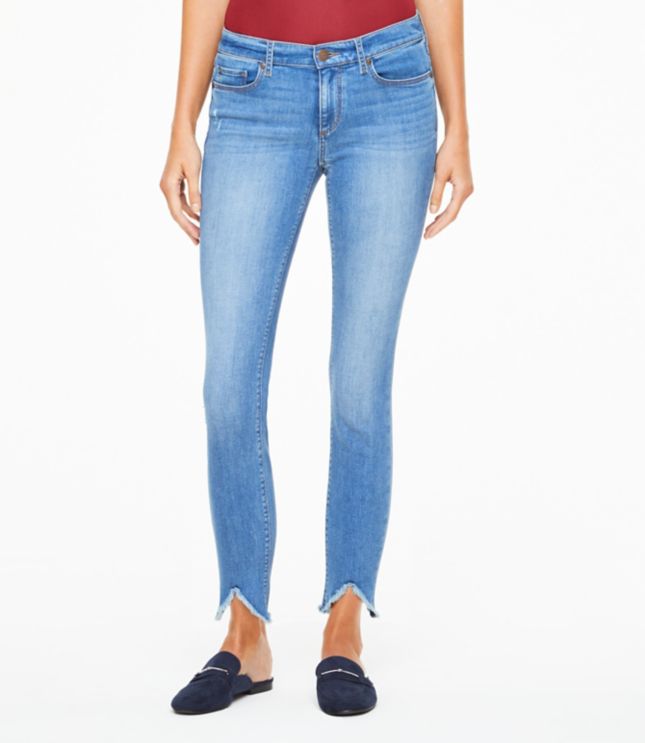petite frayed jeans