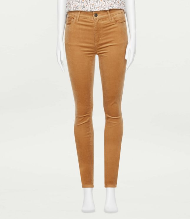 High Rise Skinny Corduroy Pants