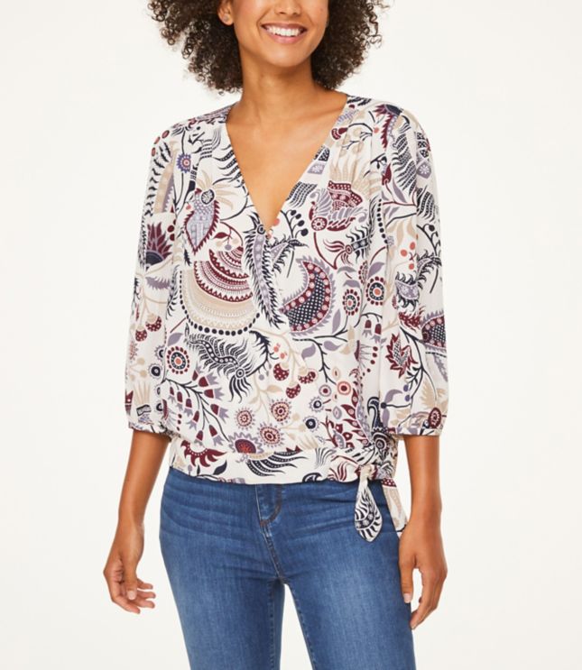 loft wrap blouse