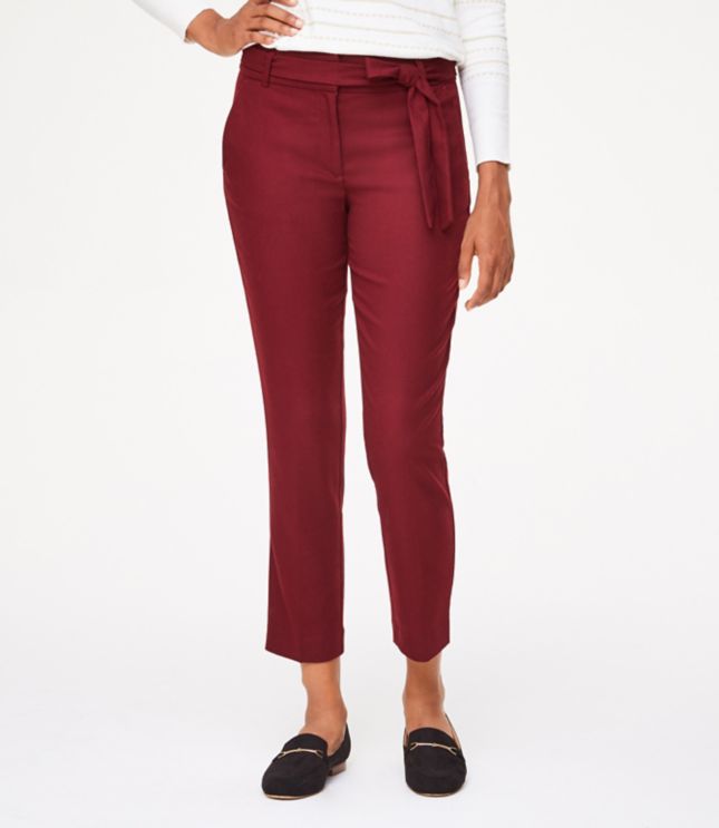 high waist slim pants