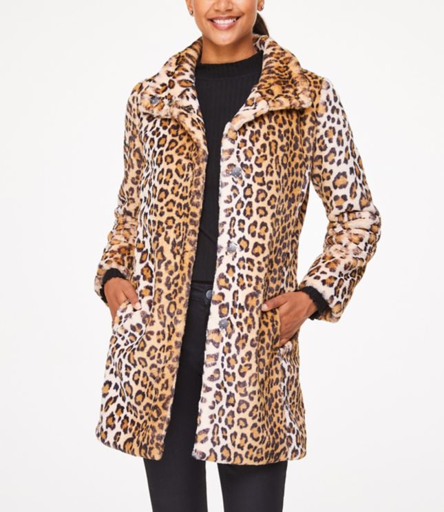 cheap leopard print coat