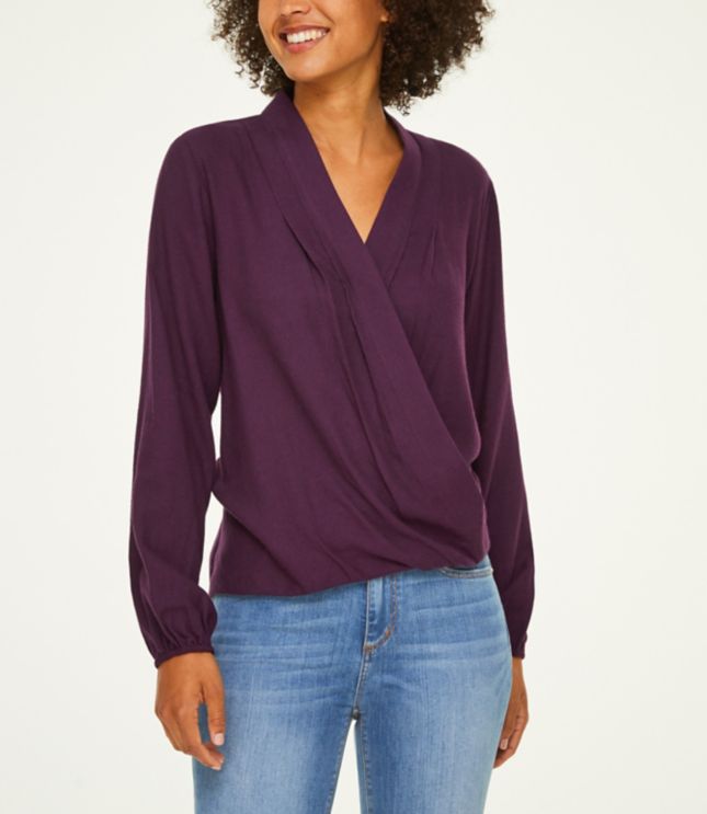 loft wrap blouse