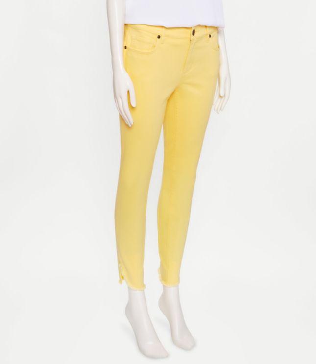 pale yellow skinny jeans