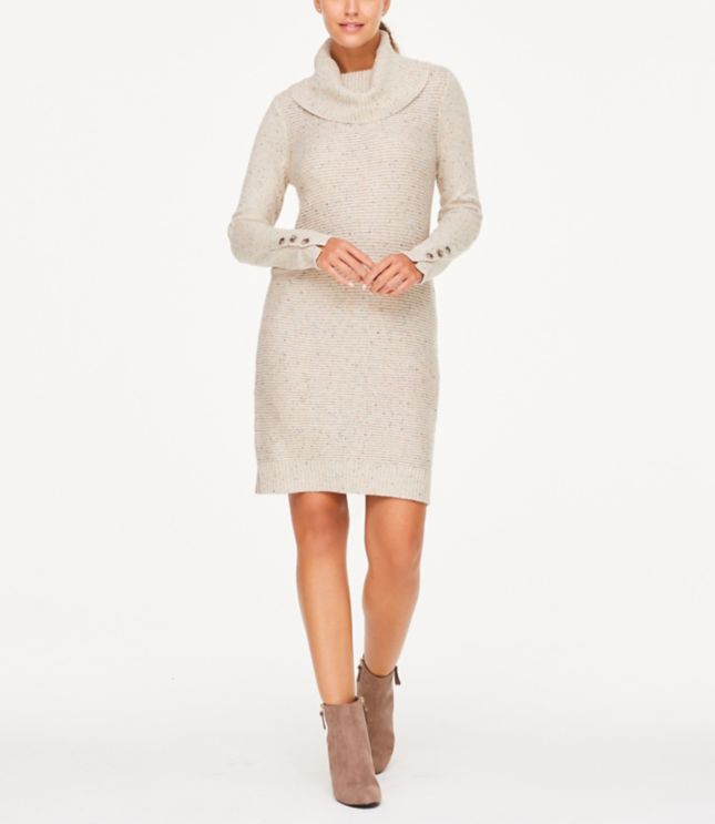 cowl sweater dress