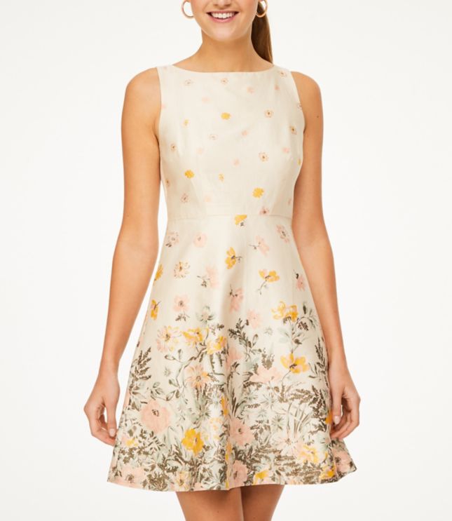 loft yellow floral dress