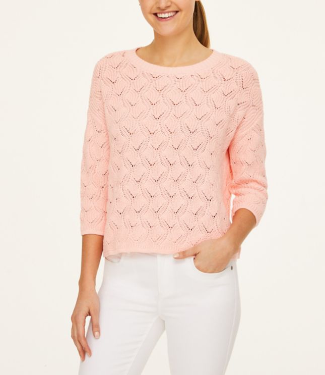 pointelle sweater