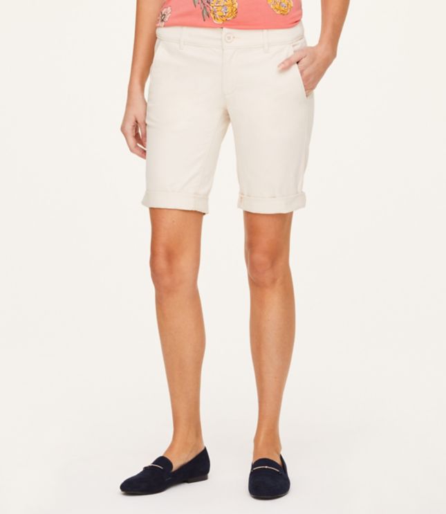 loft bermuda roll shorts