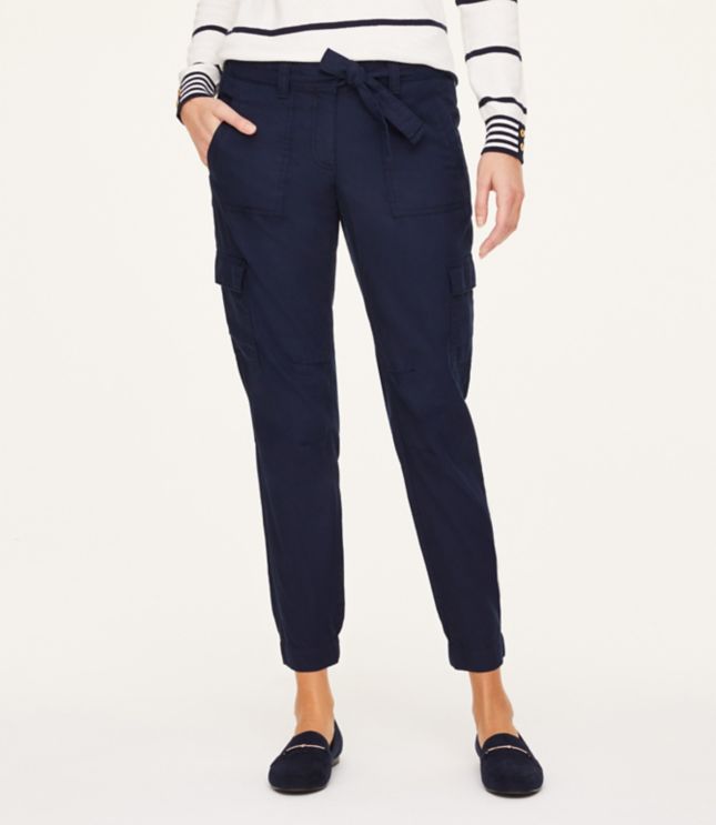 cargo joggers with belt loops