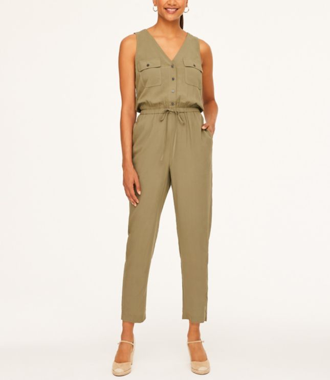 ann taylor loft petite jumpsuit