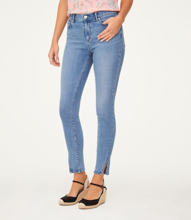 loft curvy skinny ankle pants