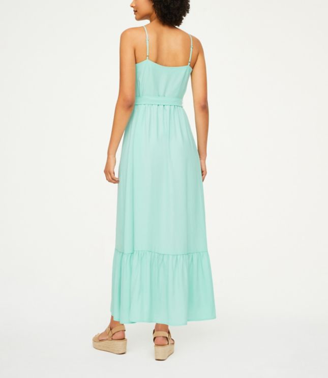 aqua maxi dress