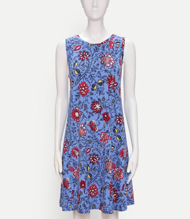 Image of Loft Scroll Tank Swing Dress