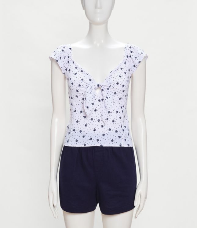smocked tie top