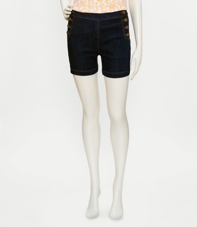 ann taylor loft jean shorts