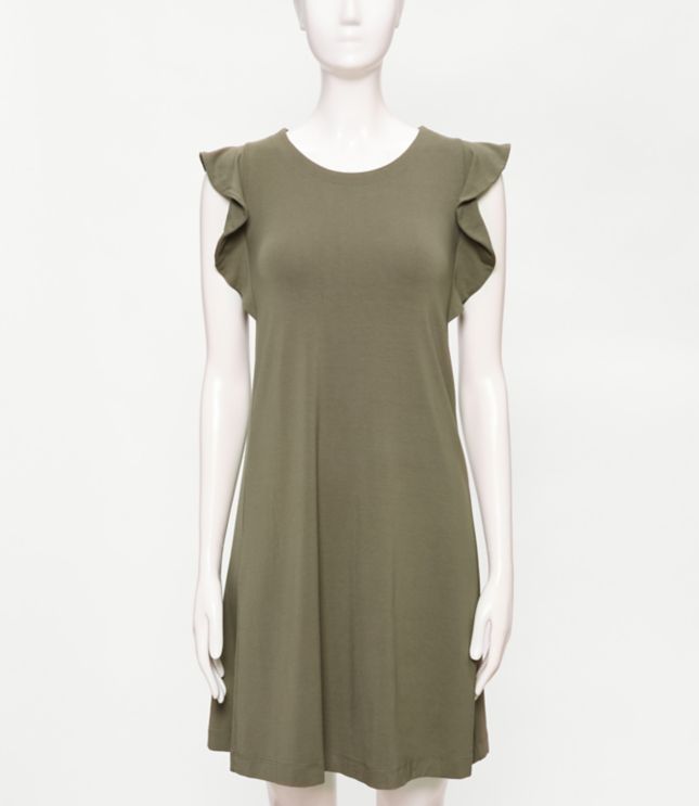 flutter sleeve swing dress