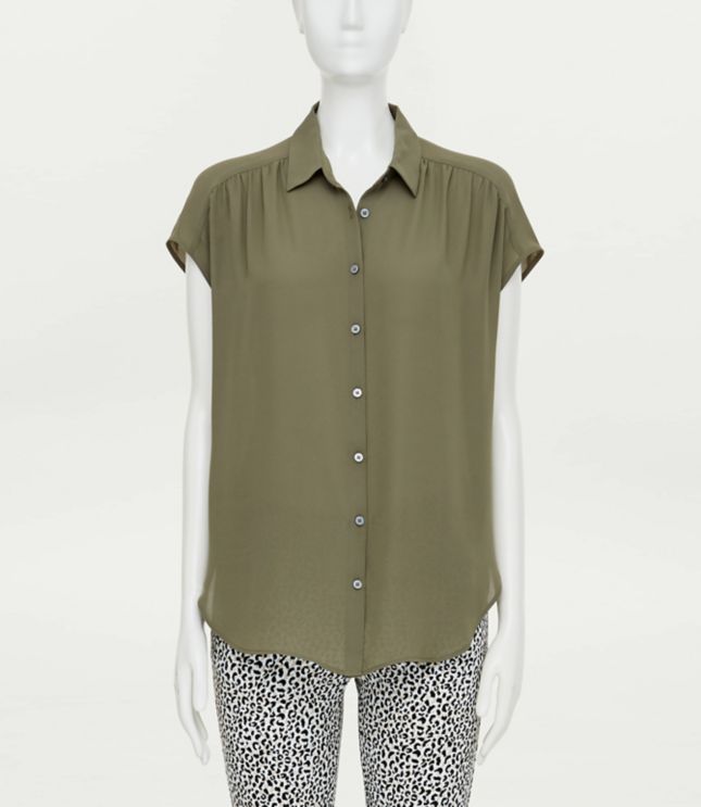 Image of Loft Cap Sleeve Shirt