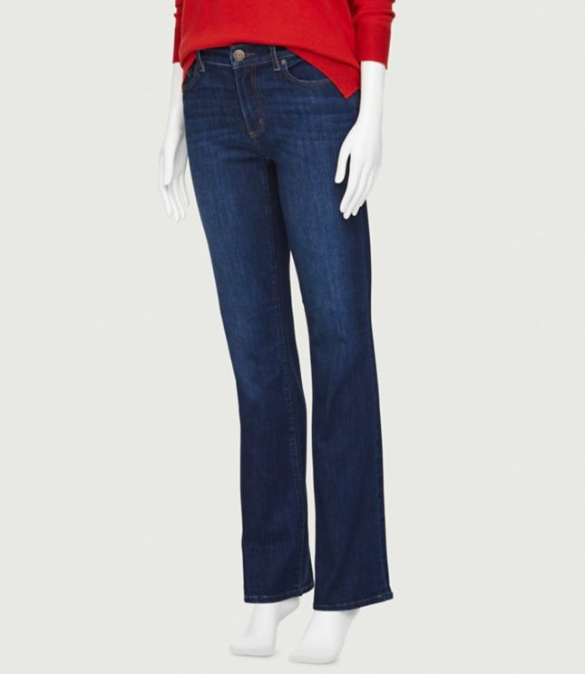 Image of Loft Bootcut Jeans in Prussian Blue Wash