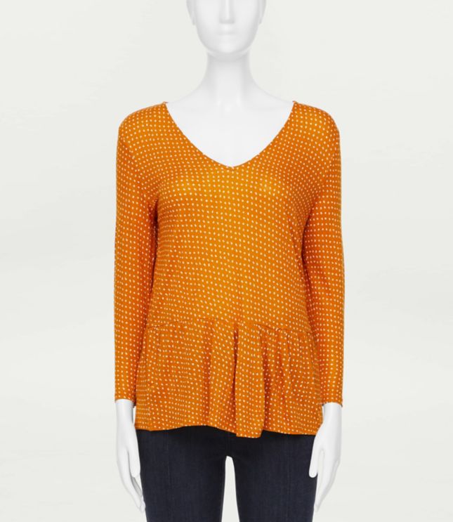 Image of Loft Geo / Sleeve Peplum Top