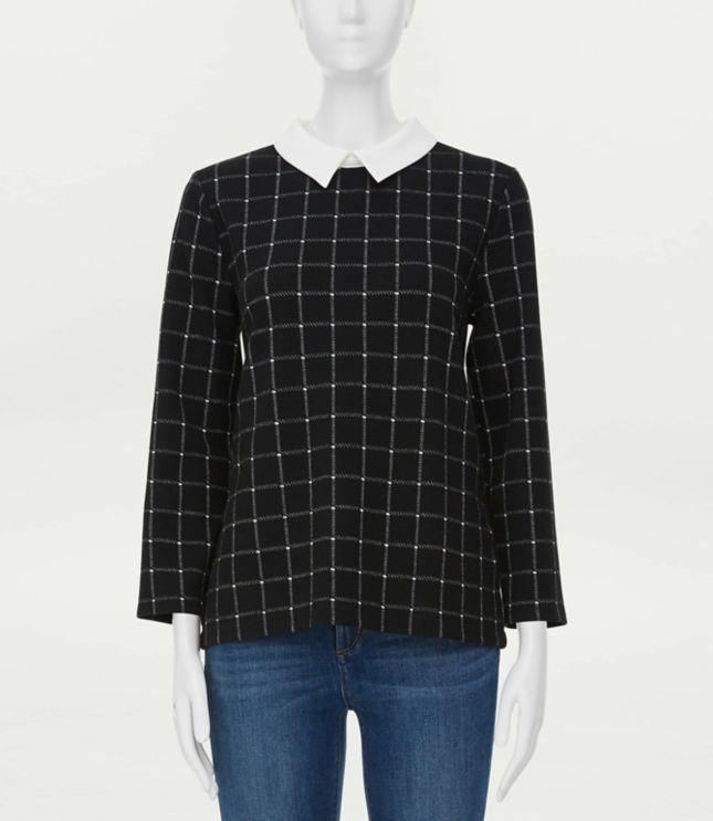loft plaid top