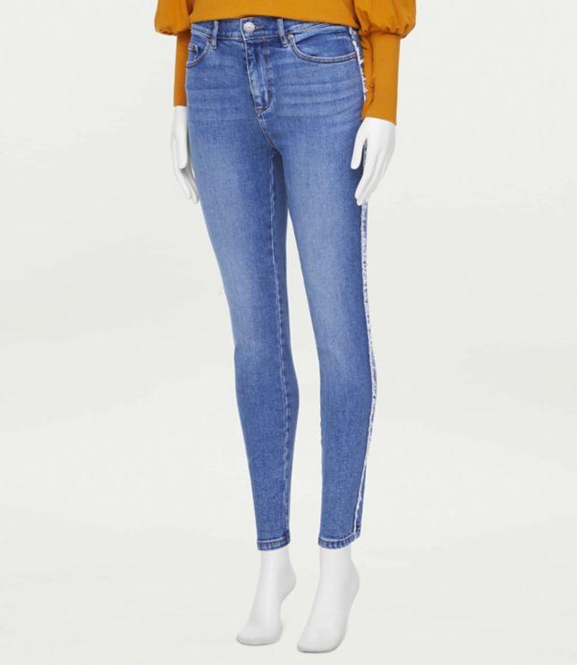 petite raw hem jeans