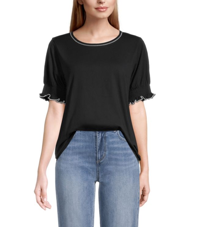 ruffle cuff top
