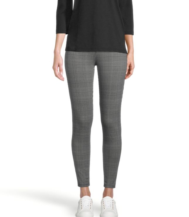 Image of Loft Buffalo Check Ponte Leggings