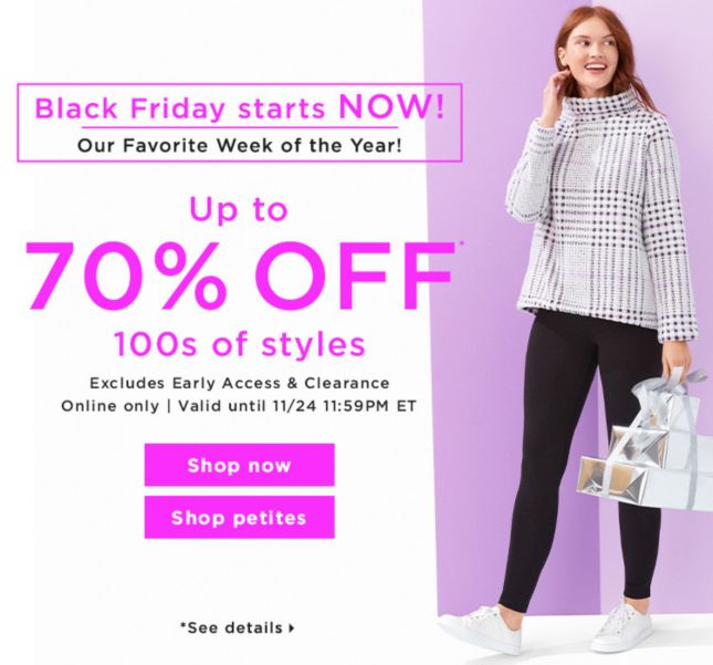 best black friday sales women's clothing